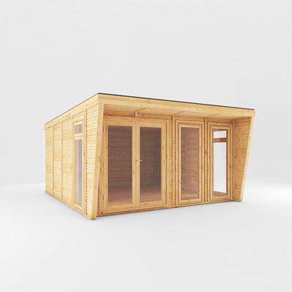 The Harlow Modern Insulated Garden Room with Sheltered Porch