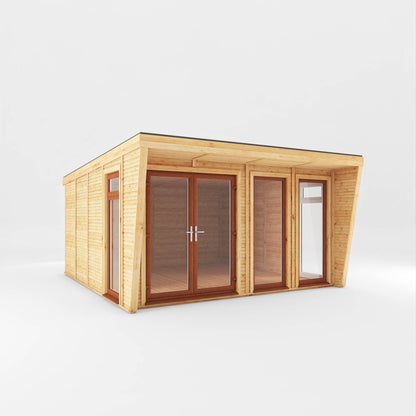 The Harlow Modern Insulated Garden Room with Sheltered Porch