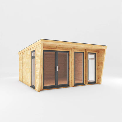 The Harlow Modern Insulated Garden Room with Sheltered Porch