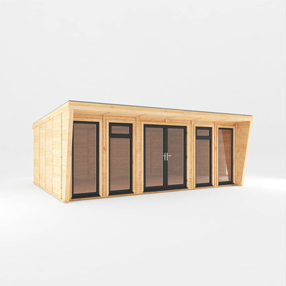 The Harlow Modern Insulated Garden Room with Sheltered Porch
