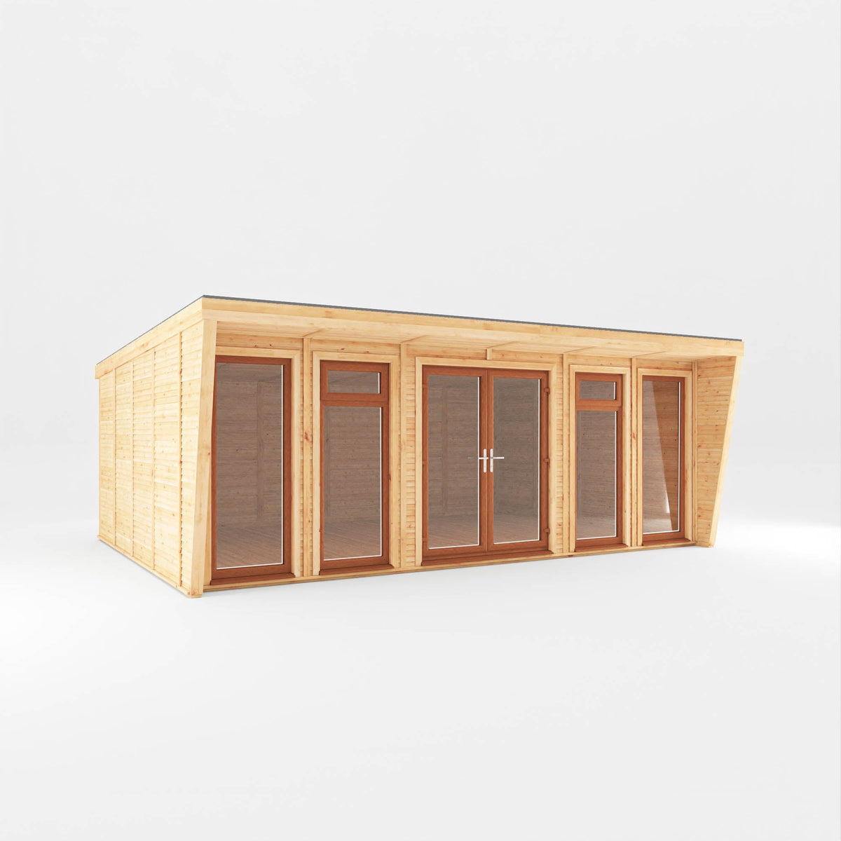 The Harlow Modern Insulated Garden Room with Sheltered Porch