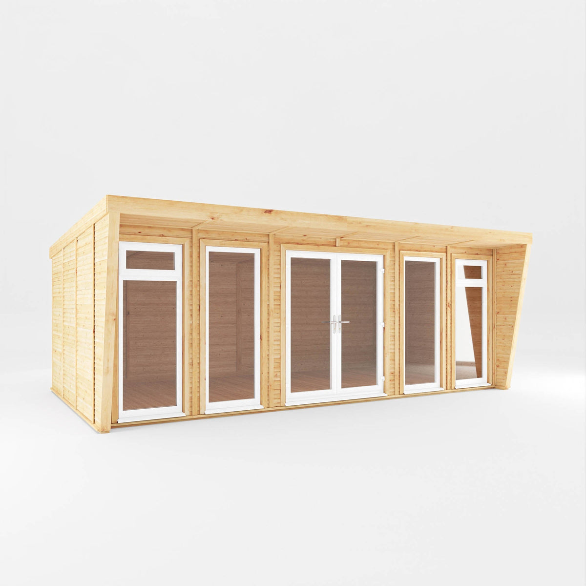 The Harlow Modern Insulated Garden Room with Sheltered Porch