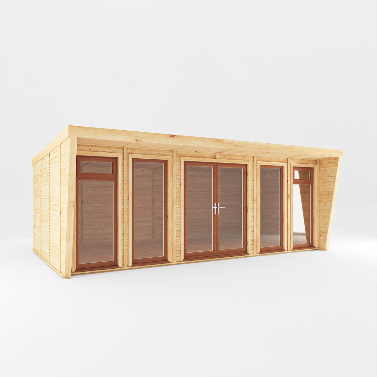 The Harlow Modern Insulated Garden Room with Sheltered Porch