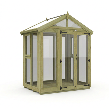 6x4 Glass Greenhouse - view 3