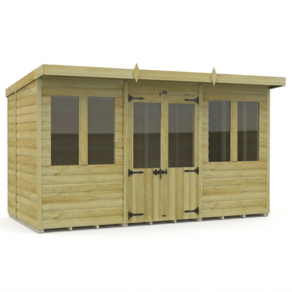 12 x 6 Pent Summer House - view 5