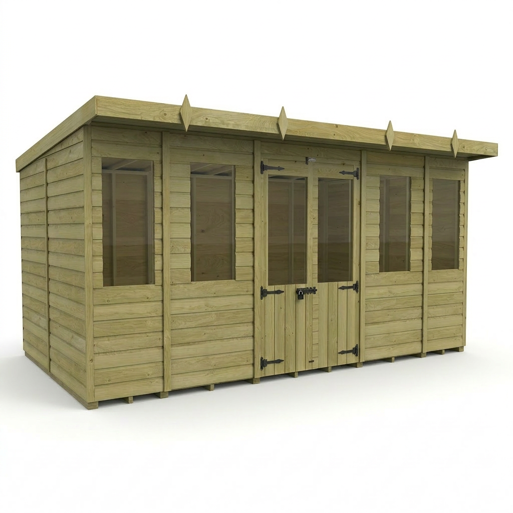 14 x 8 Pent Summer House - view 4