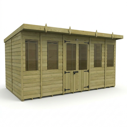 14 x 8 Pent Summer House - view 4
