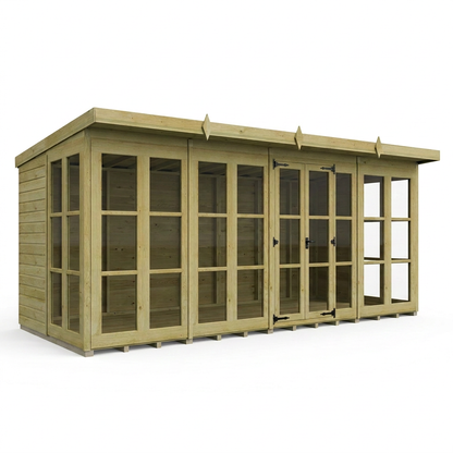 20 x 8 Georgian Window Pent Summer House - view 4