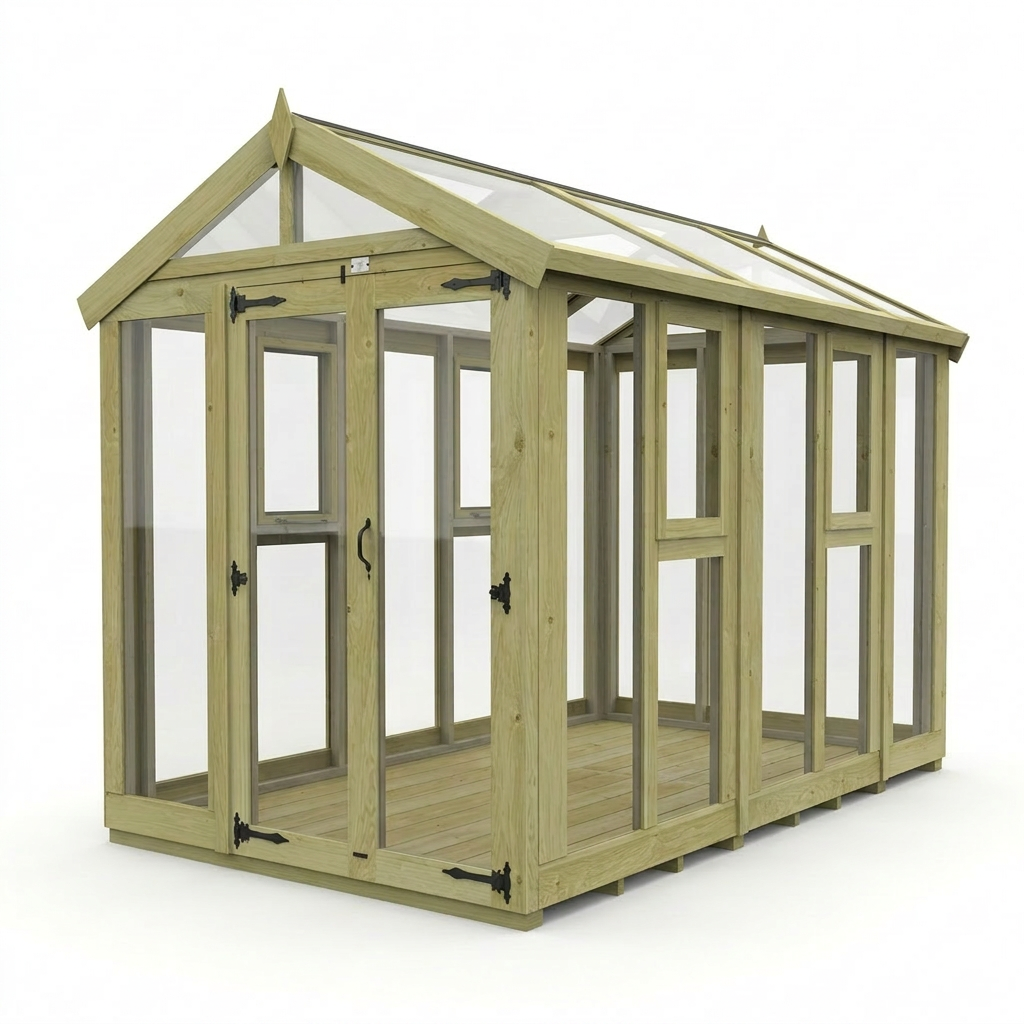 6x10 Glass Greenhouse - view 4