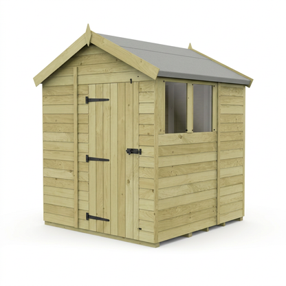 7 x 7 Apex Shed (Single Door, With Windows) - view 3