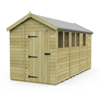 6 x 13 Apex Shed (Single Door, With Windows) - view 4