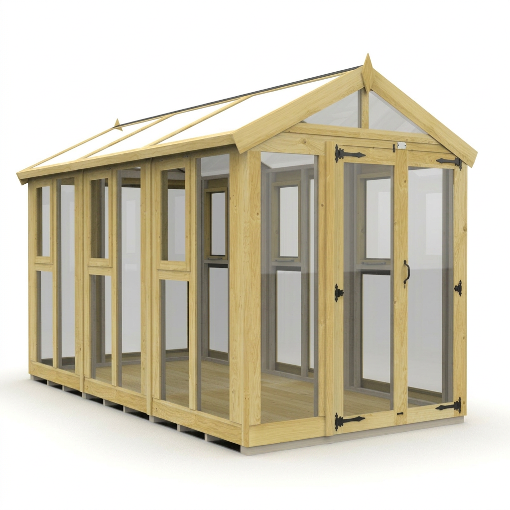 6x12 Glass Greenhouse - view 6