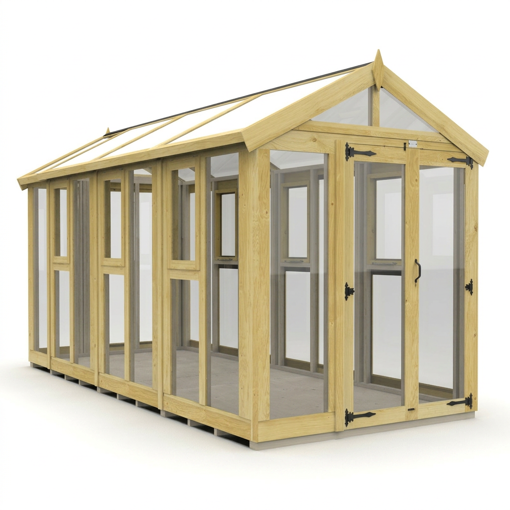 6x14 Glass Greenhouse - view 2