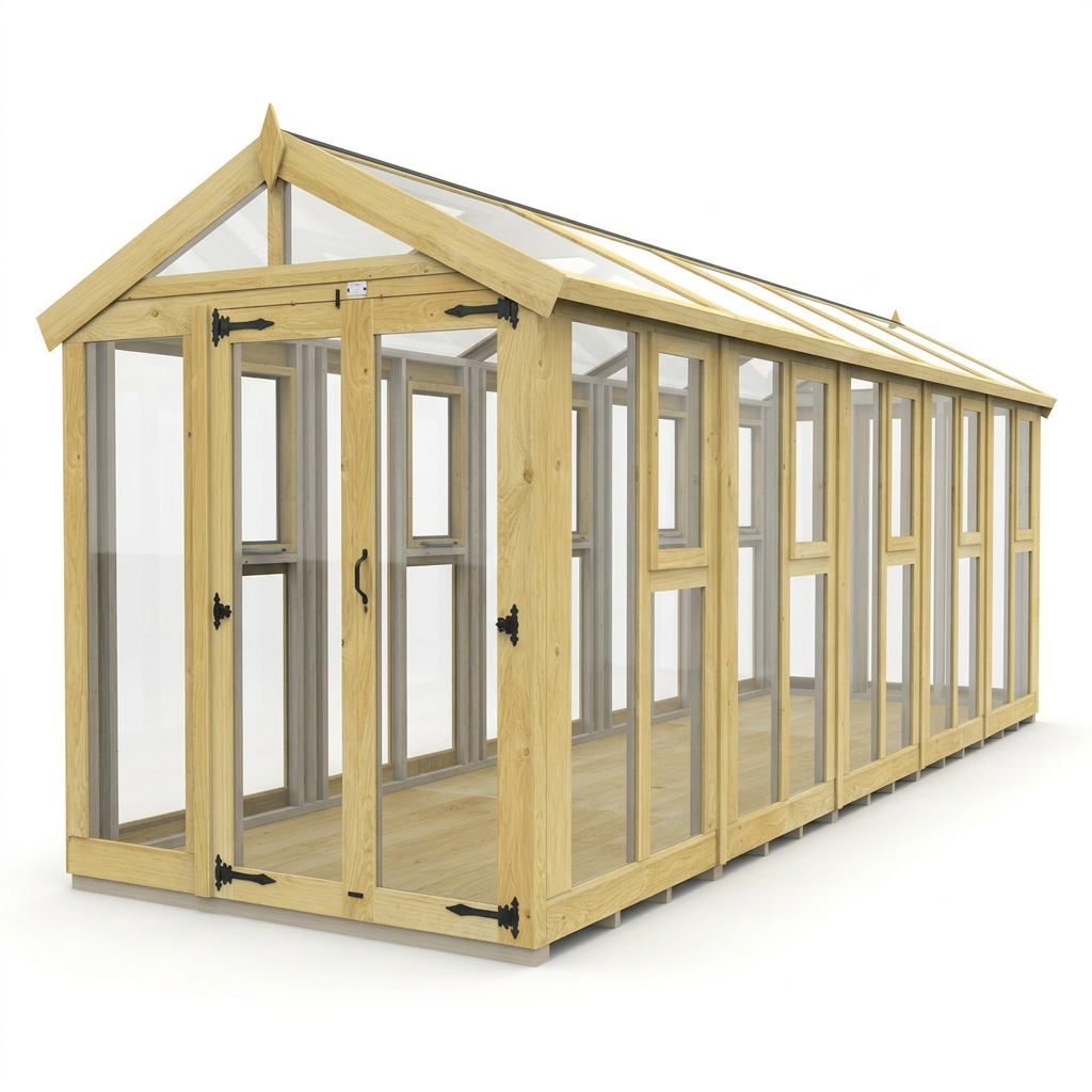 6x20 Glass Greenhouse - view 4