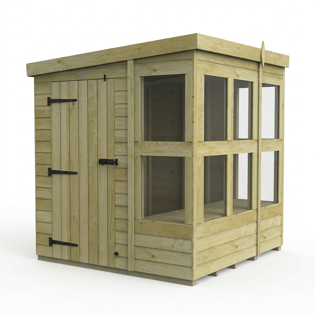 6 x 6 Pent Potting Shed - view 4