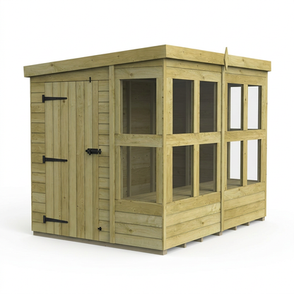 6 x 8 Pent Potting Shed - view 4