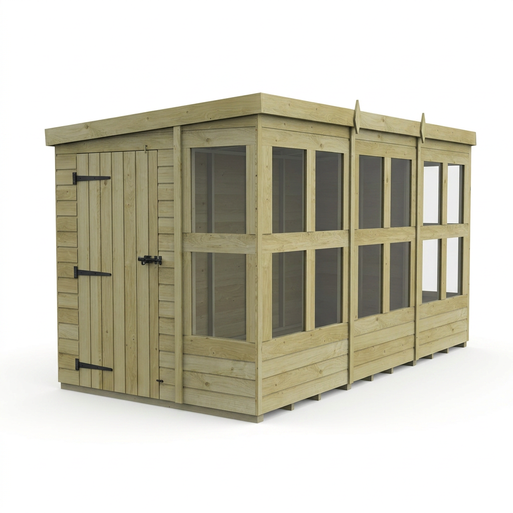 6 x 12 Pent Potting Shed - view 4