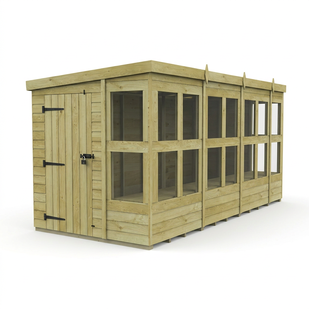 6 x 14 Pent Potting Shed - view 4