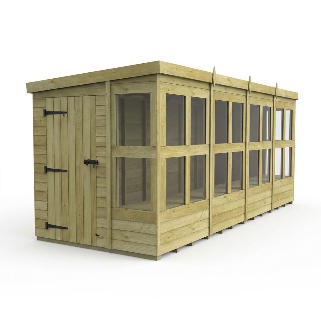 6 x 16 Pent Potting Shed - view 4