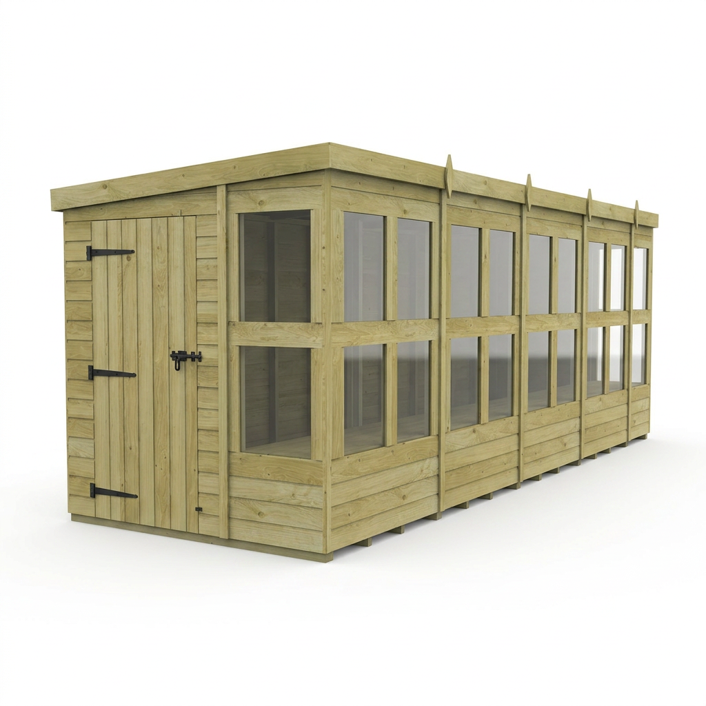 6 x 18 Pent Potting Shed - view 4
