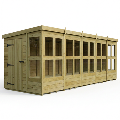6 x 20 Pent Potting Shed - view 4