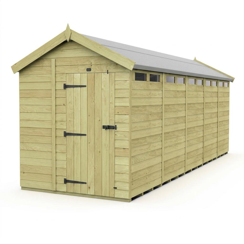 6 x 20 Apex Security Shed - view 3