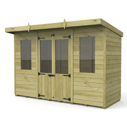 10 x 4 Pent Summer House - view 2