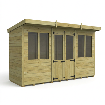 12 x 4 Pent Summer House - view 4