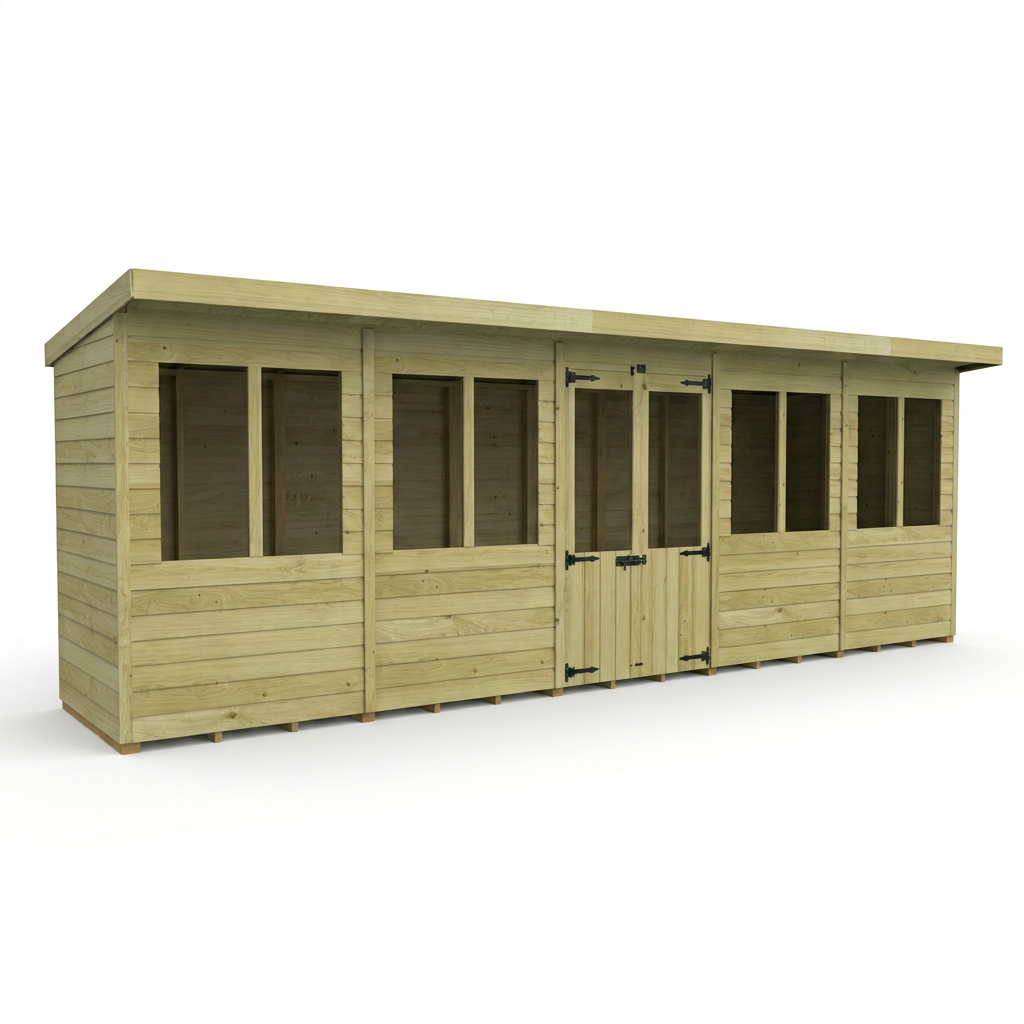 20 x 4 Pent Summer House - view 3
