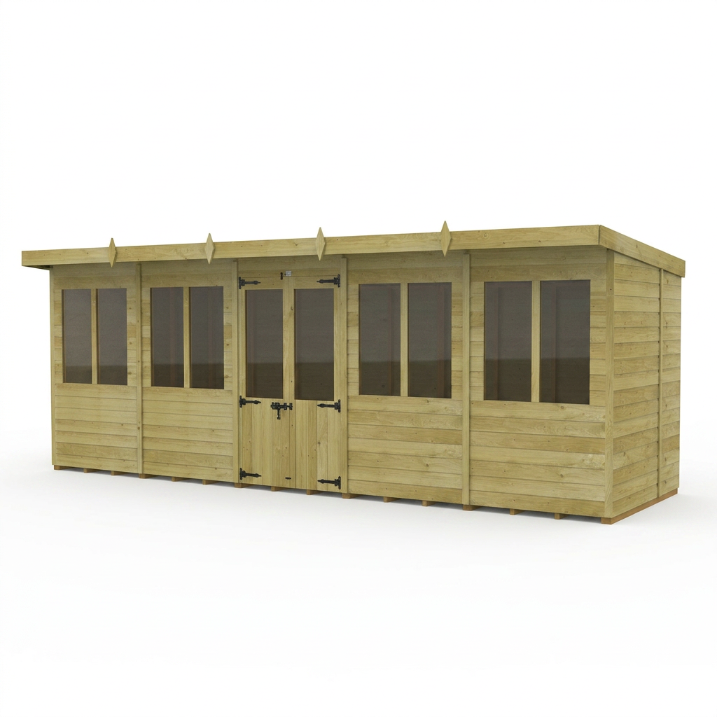20 x 6 Pent Summer House - view 4