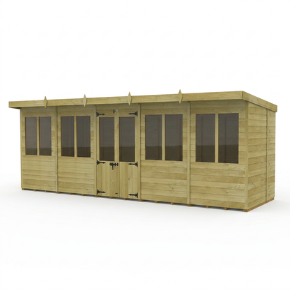20 x 6 Pent Summer House - view 4