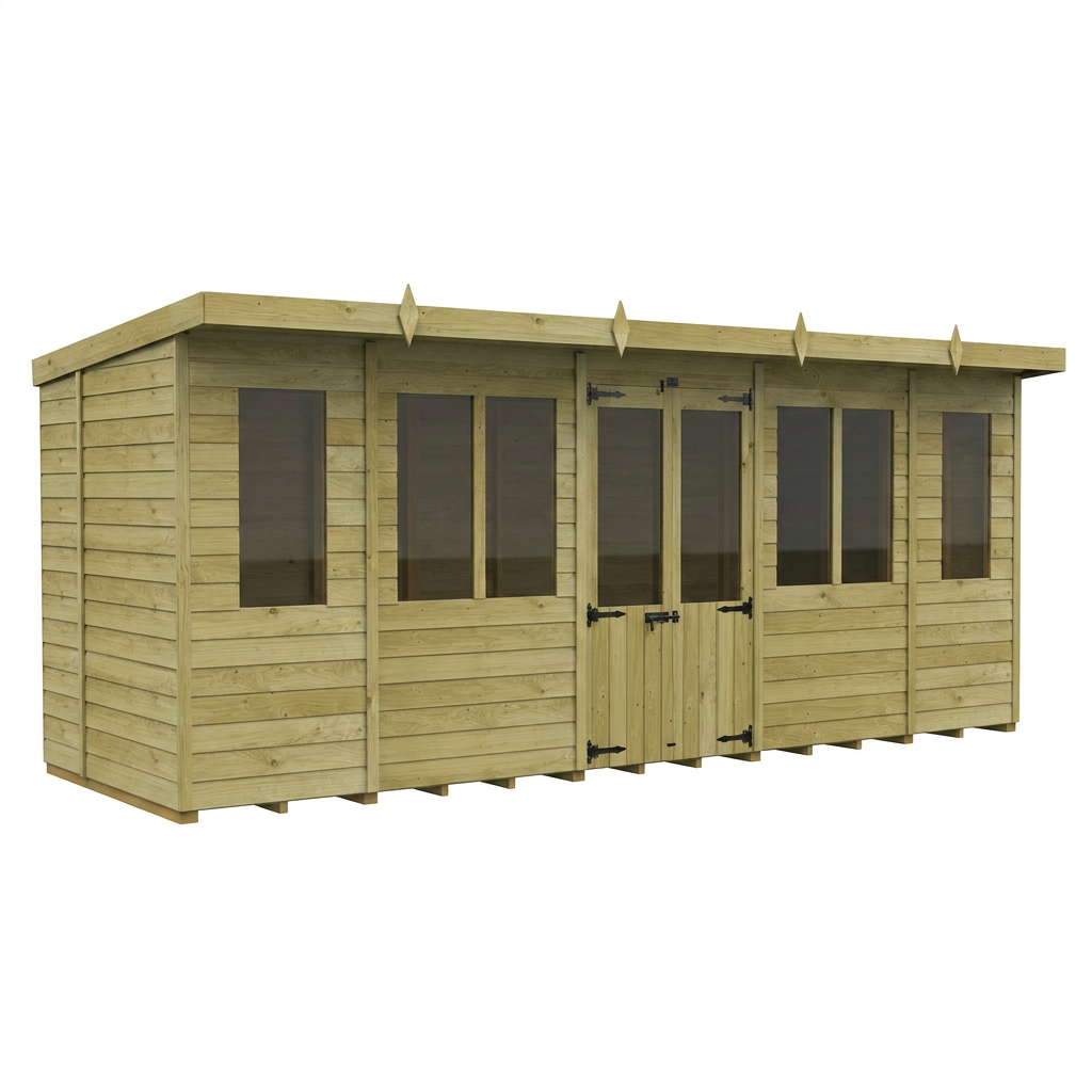 18 x 6 Pent Summer House - view 3