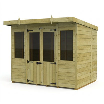 8 x 7 Pent Summer House - view 2