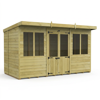 12 x 7 Pent Summer House - view 5