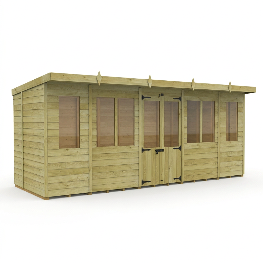 18 x 7 Pent Summer House - view 4