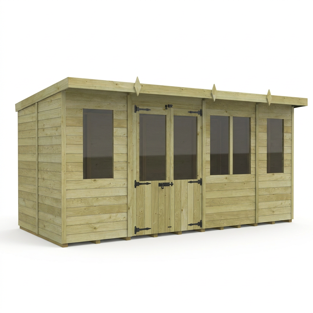 18 x 8 Pent Summer House - view 5