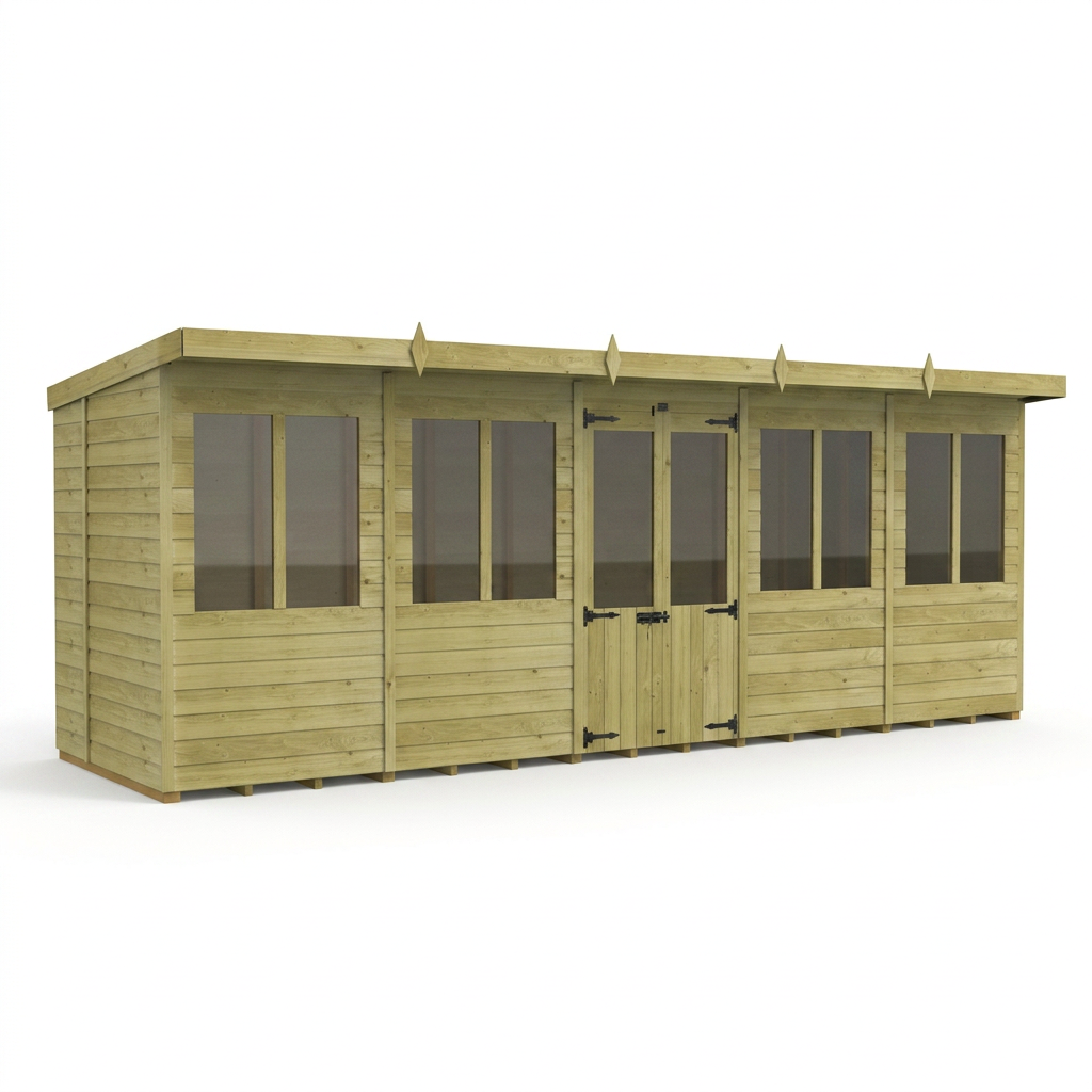 20 x 8 Pent Summer House - view 5