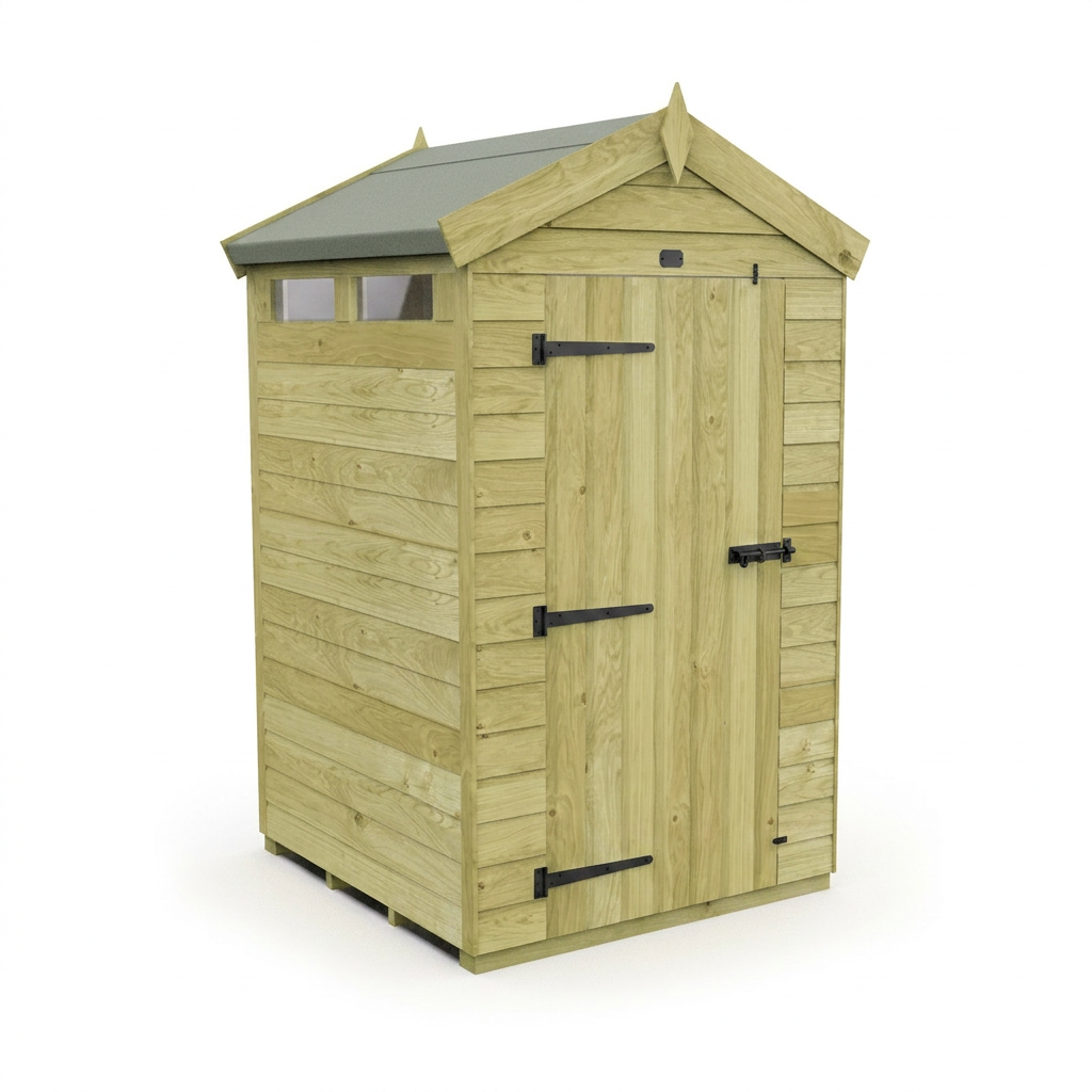 4 x 4  Apex Security Shed - view 4