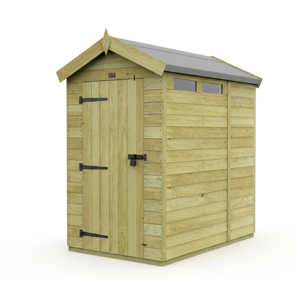 6 x 4 Apex Security Shed - view 3