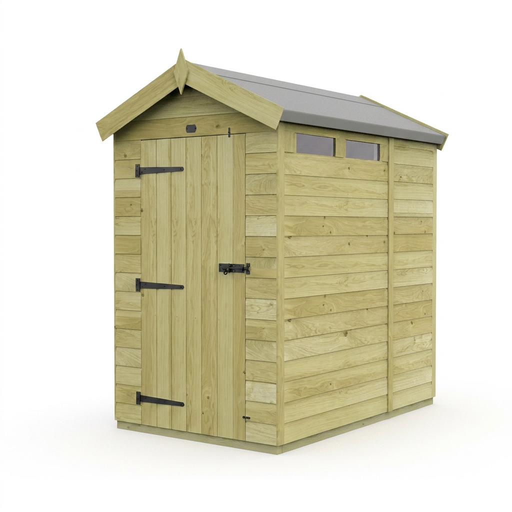 7 x 4 Apex Security Shed - view 3