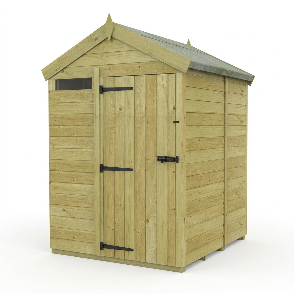 5 x 5 Apex Security Shed - view 3
