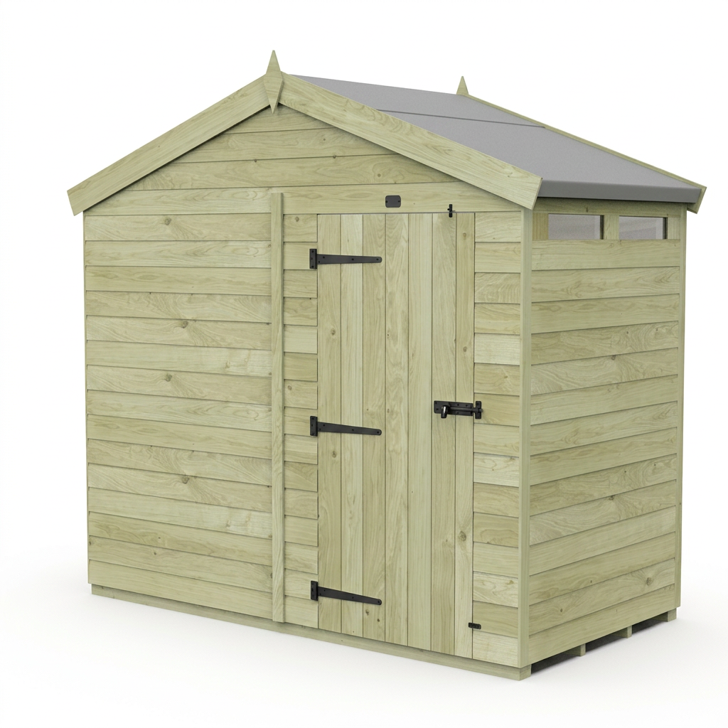 4 x 8  Apex Security Shed - view 3