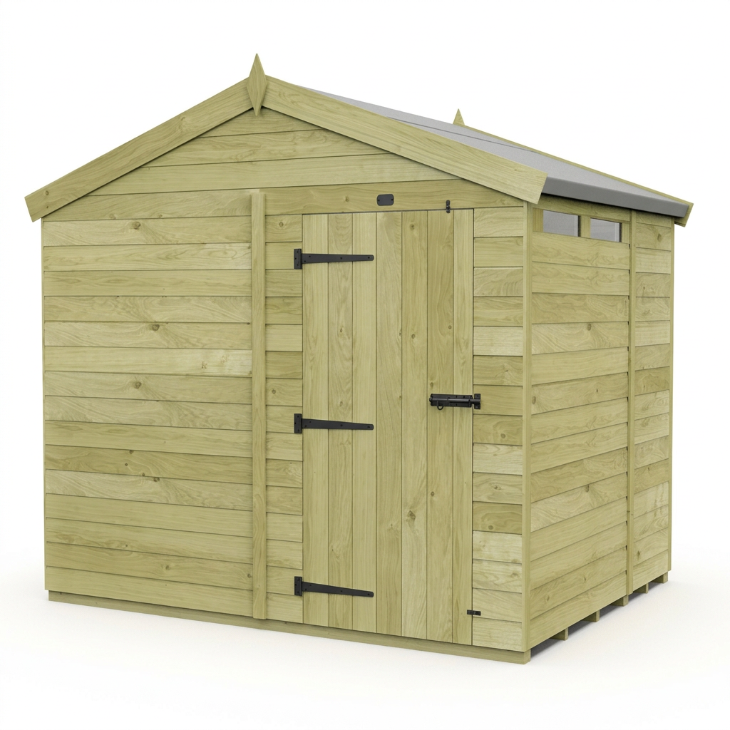 7 x 8 Apex Security Shed - view 4