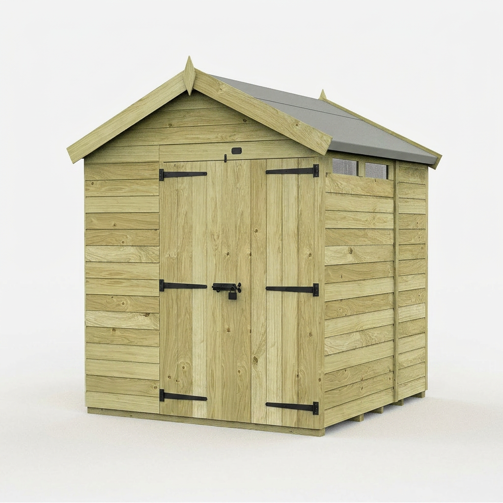 7 x 7 Apex Security Shed - view 3