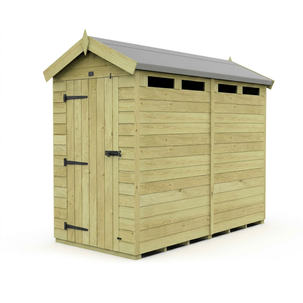 8 x 4 Apex Security Shed - view 3