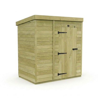 7 x 4 Pent Shed (Single Door, No Windows) - view 6