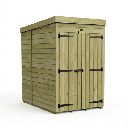 4 x 5 Pent Shed (Double Door, No Windows) - view 5