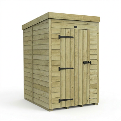 4 x 5 Pent Shed (Single Door, No Windows) - view 4