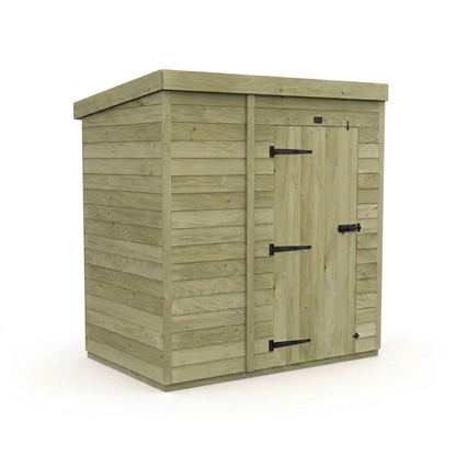 6 x 4 Pent Shed (Single Door, No Windows) - view 6