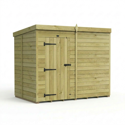 8 x 5 Pent Shed (Single Door, No Windows) - view 6